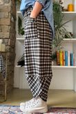 Jasper Plaid Brushed Cotton Shelby Barrel Pant Heritage Green